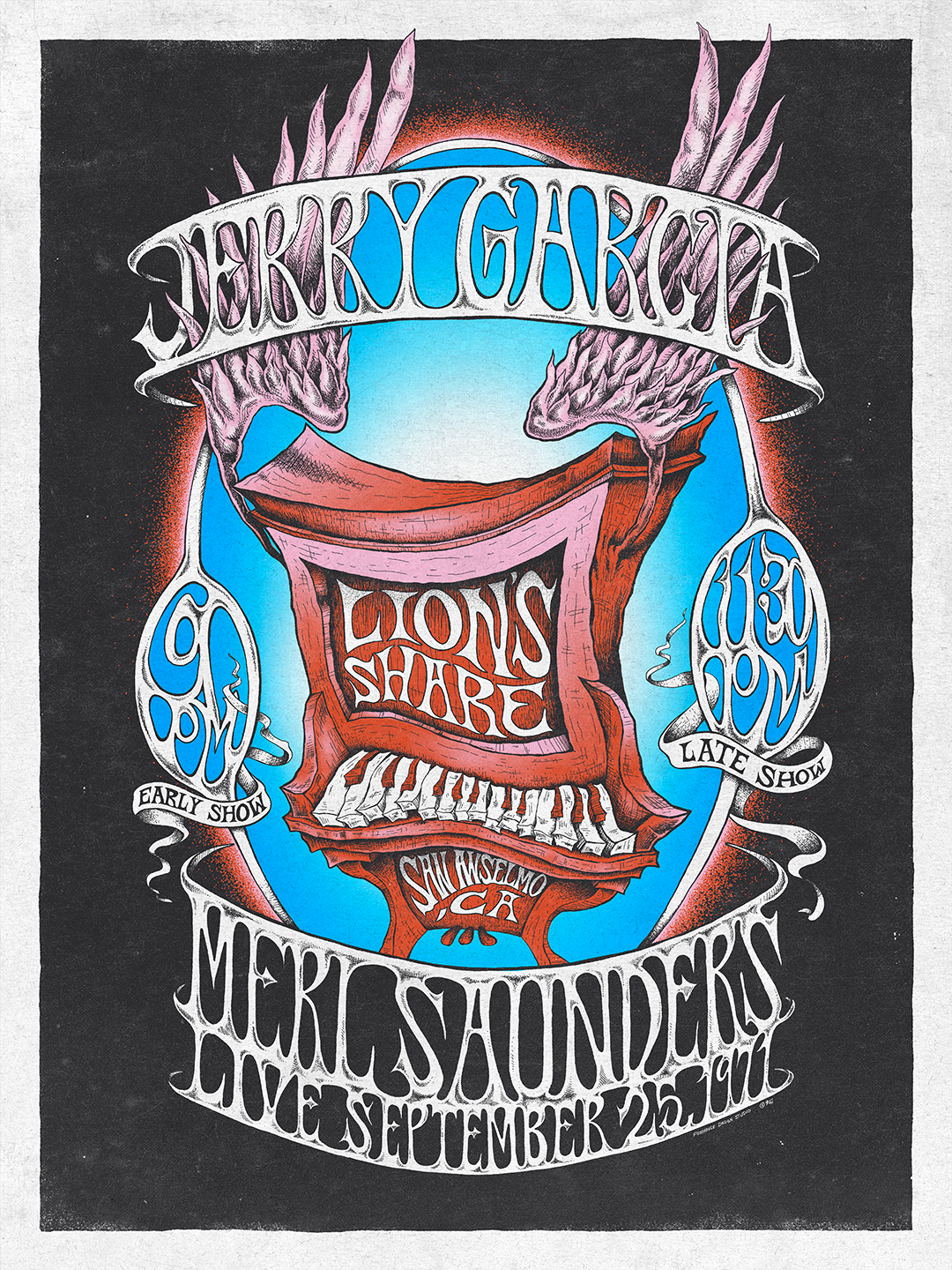 Jerry Garcia & Merl Saunders Lion's Share '71 Poster